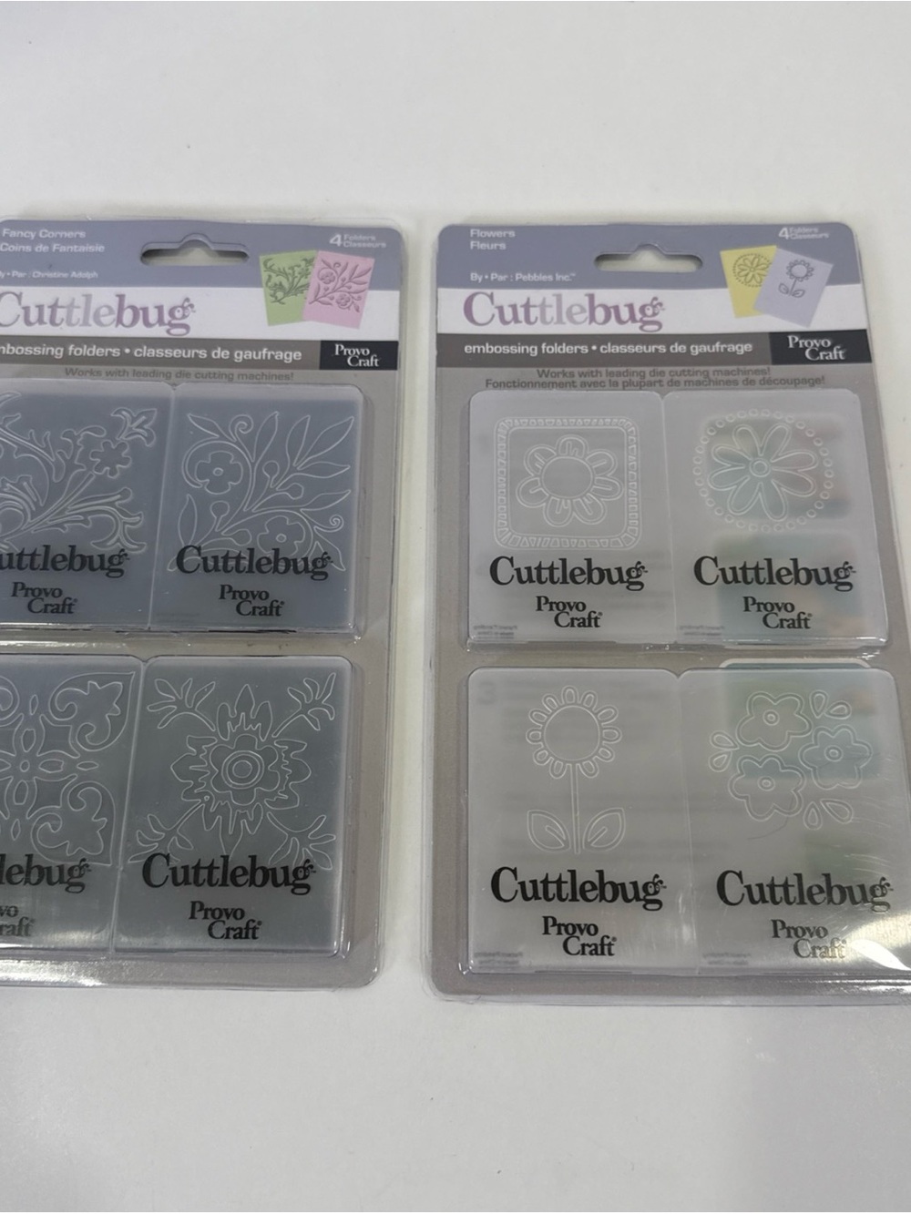 LOT CUTTLEBUG EMBOSSING FOLDERS & BORDERS 4x6 & 2x2.75 & 3x3.75 Provo Craft NEW - Picture 11 of 16
